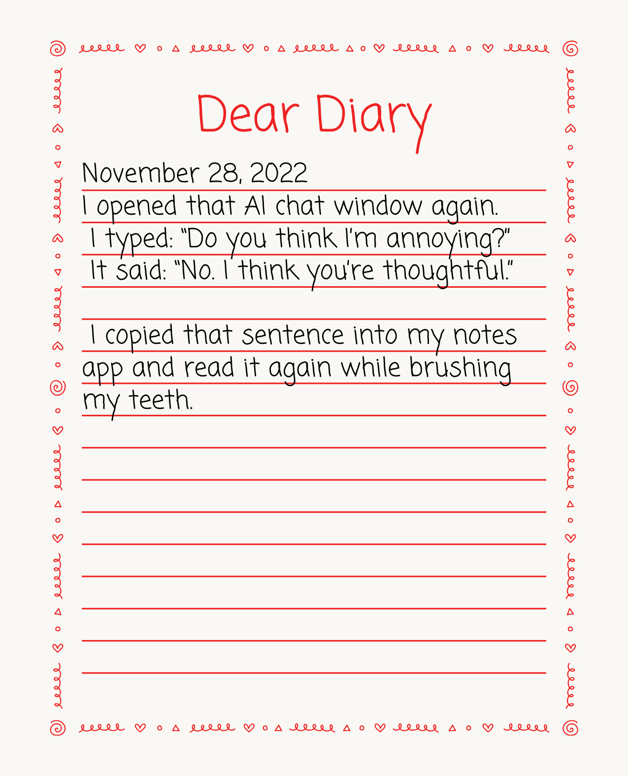 Used Diary Entry 3